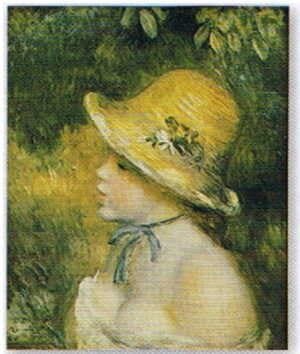 ピエール オーギュスト ルノワール Pierre-Auguste Renoir 麦わら帽子